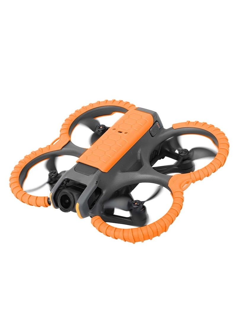 Generic Avata 2 Anti-Collision Ring for DJI Avata 2 Propeller Guard Cover Protector Cover Ring Accessories (Orange)  - Image 3
