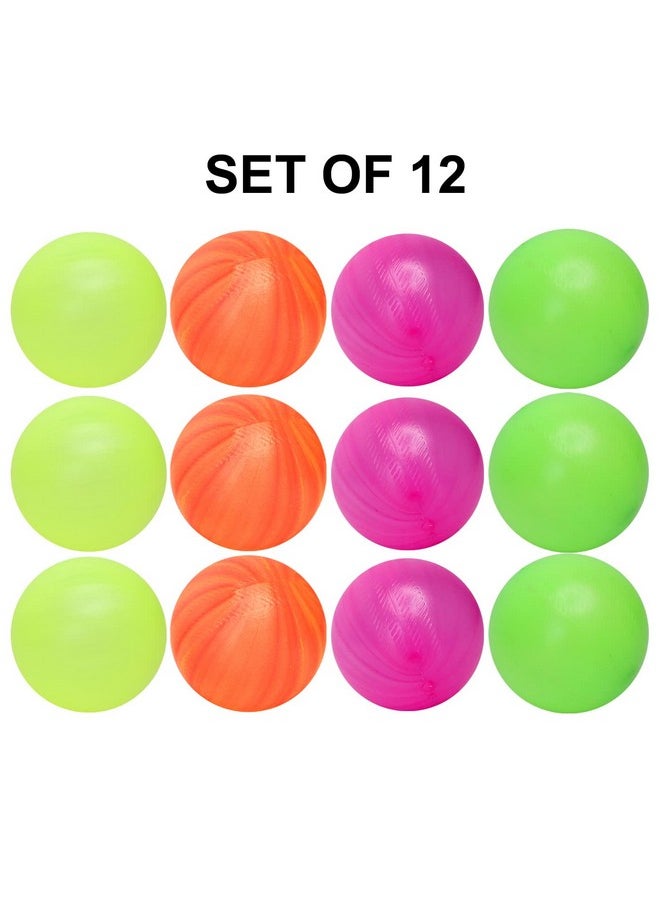 LEYSIN Set of 12 Pcs Soft and Safe Multi Colour Fun Swimming Pool Balls for Kids Playing Pack of 1 (Random Color)
