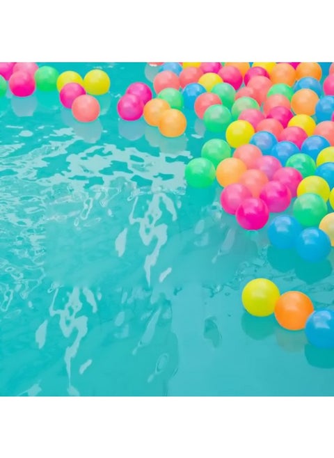 LEYSIN Set of 12 Pcs Soft and Safe Multi Colour Fun Swimming Pool Balls for Kids Playing Pack of 1 (Random Color)