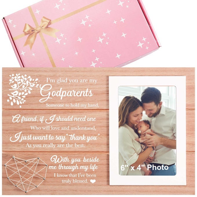 UNIQUE GODPARENTS PHOTO FRAME KEEPSAKETHANK YOU GIFTBAPTISM CHRISTENING GIFT FOR GODMOTHER GODFATHERGODMOTHER GODFATHERPROPOSAL PRESENTIM GLAD YOU ARE MY GODPARENTS
