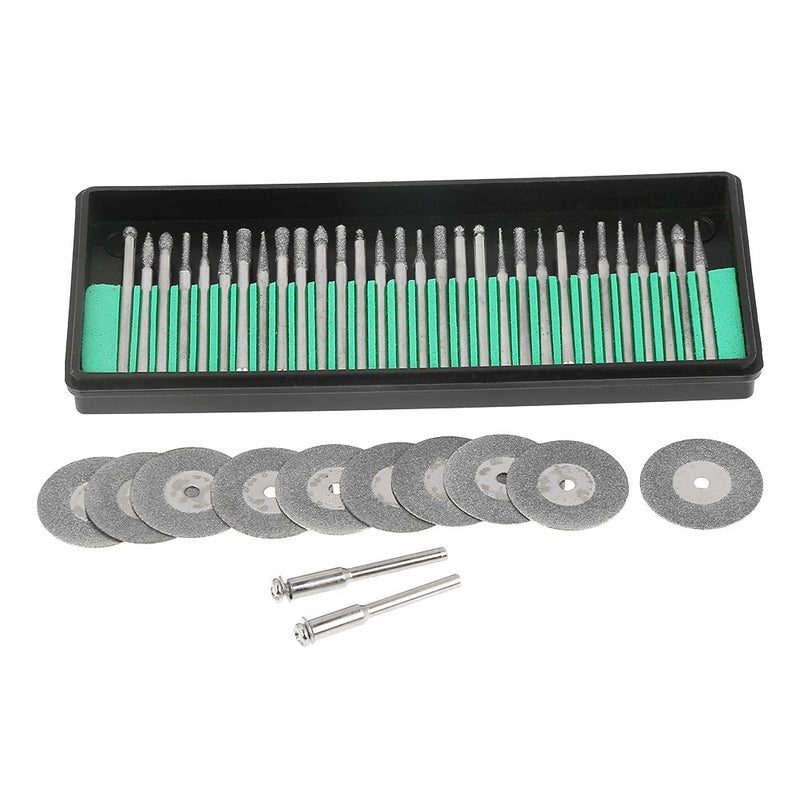30Pcs Cutting Wheels Set with 10 Saw Blades and 2 Mandrels for Metal Wood Ceramic DIY - Image 1
