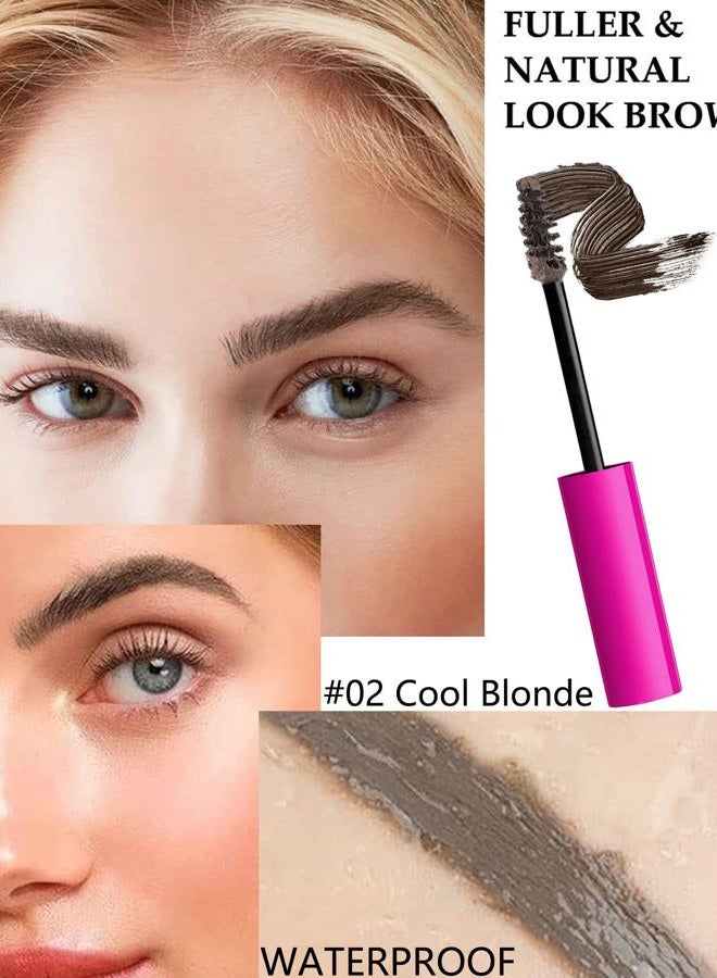 LYSdefeu Waterproof Tinted Brow Gel-Blonde Thickening Tint Eyebrow Mascara Gel & Clear Setting Brow Glue,Brow Lift Fast Sculpt,Brow Filler Dye,Long Lasting Eye Makeup for Women,Light Medium Dark Brown-Set 02 - Image 2