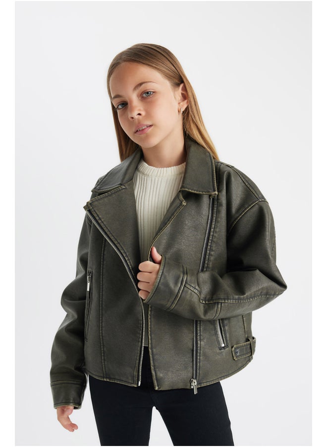DeFacto Girl Regular Fit Blazer Collar Long Sleeve Coat  - Image 1