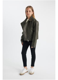 DeFacto Girl Regular Fit Blazer Collar Long Sleeve Coat  - Image 3