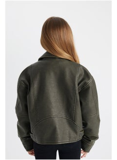 DeFacto Girl Regular Fit Blazer Collar Long Sleeve Coat  - Image 5