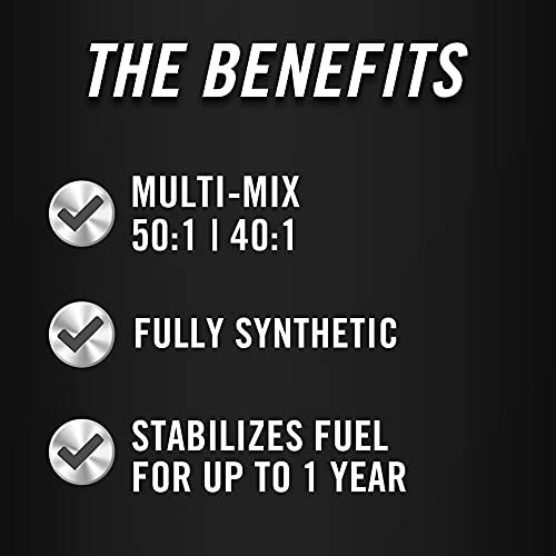 STA-BIL Full Synthetic 2-Cycle Oil - With Fuel Stabilizer For Up To 12 Months Protection - 1 Gallon Multi-Mix - 50:1/40:1 Mix Ratios - Low Smoke Formula, 2.6 fl. oz. (22403) - Image 3