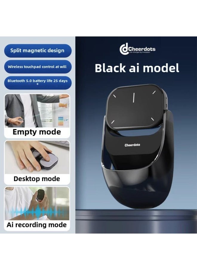 Cheerdots Split Air Mouse AI Intelligent Voice Speech Wireless Bluetooth Laser Pointer Recording Translation-Color:Silver Recording Version (remote Control + Touchpad + Laser Pointer + Recording)