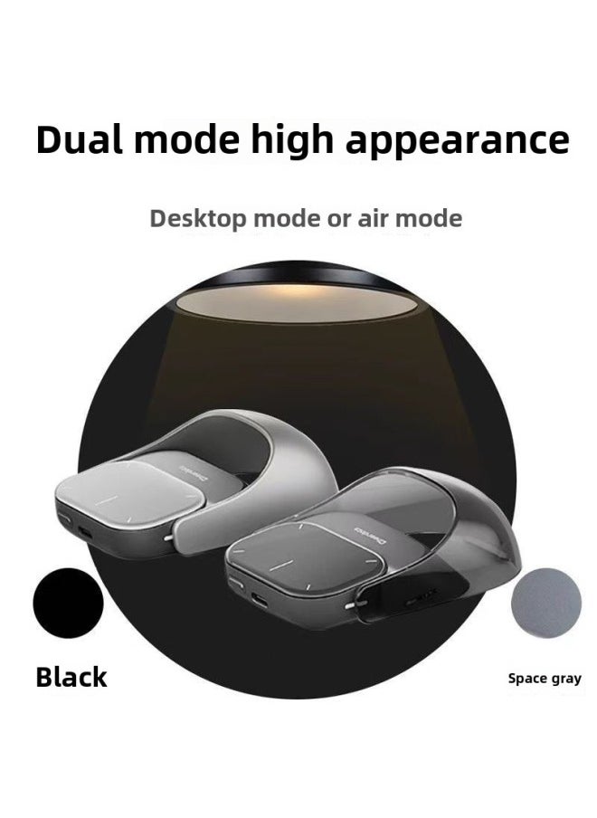 Cheerdots Split Air Mouse AI Intelligent Voice Speech Wireless Bluetooth Laser Pointer Recording Translation-Color:Silver Recording Version (remote Control + Touchpad + Laser Pointer + Recording)
