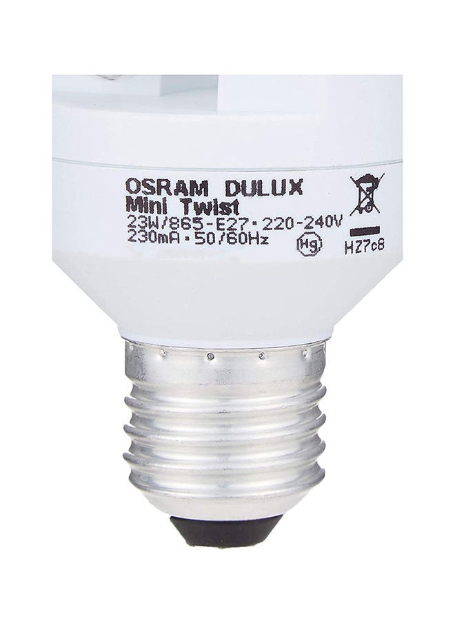 Osram 3-Piece 23W Duluxstar E27 6500K Mini Twist Compact Fluorescent Spiral Bulb Cool Day Light  - Image 4