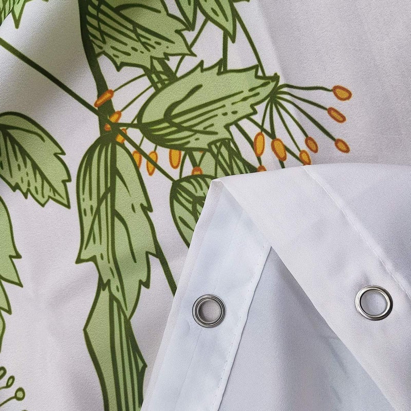 ريديكور RIYIDECOR جدا واسعة من البرية CLAWFOOT TUB 9ft دش الستار 108wx72h بوصة 18 خطافات معدنية نباتية حدود ملونة الديكور نوافذ الحمام شرفات البوليستر مقاوم للماء - Image 3