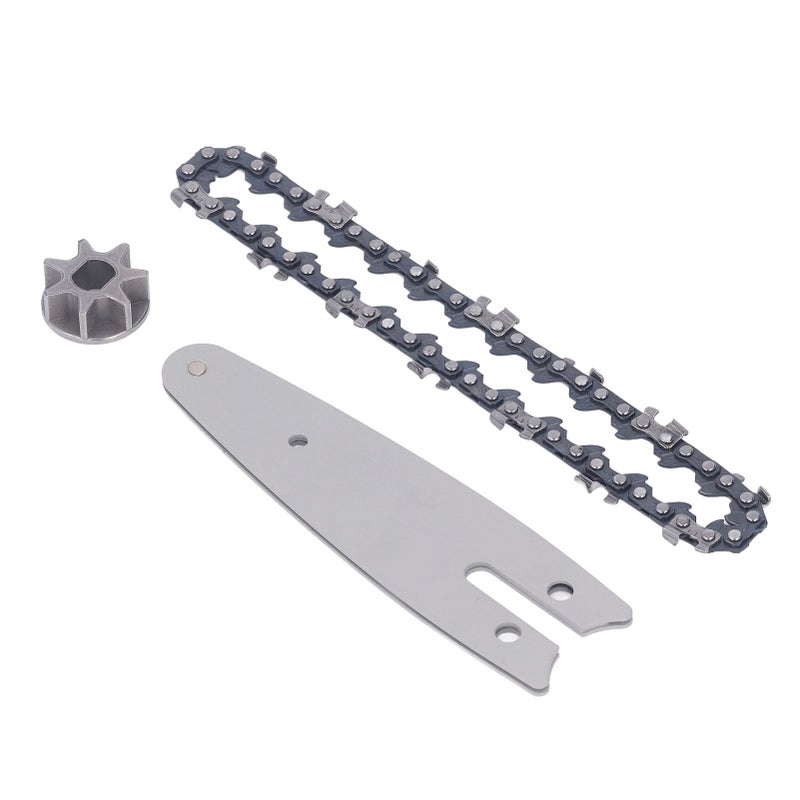 129mm Chainsaw Guide Plate Chain Sprocket Set Steel 4 Inch Mini Handheld Electric Pruning Saw - Image 5