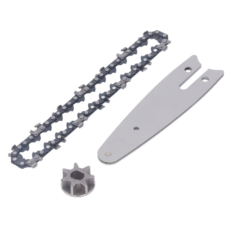129mm Chainsaw Guide Plate Chain Sprocket Set Steel 4 Inch Mini Handheld Electric Pruning Saw - Image 4