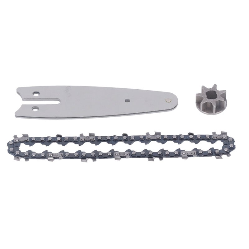 129mm Chainsaw Guide Plate Chain Sprocket Set Steel 4 Inch Mini Handheld Electric Pruning Saw - Image 1