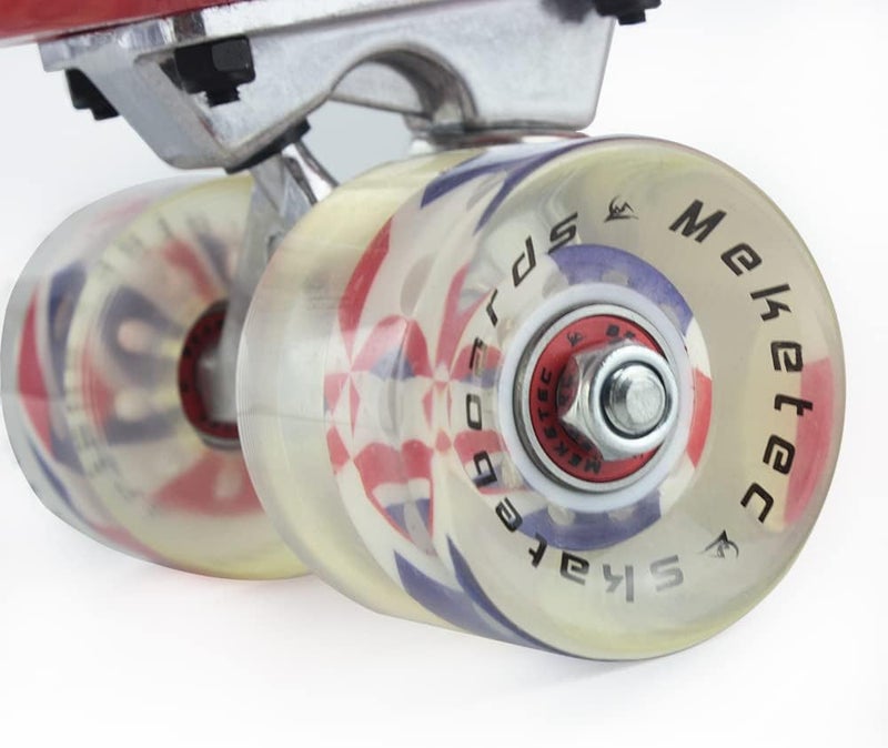 Meketec Skateboards Complete 22 Inch Mini Cruiser Retro Skateboard for Kids Boys Youths Beginners - Image 4