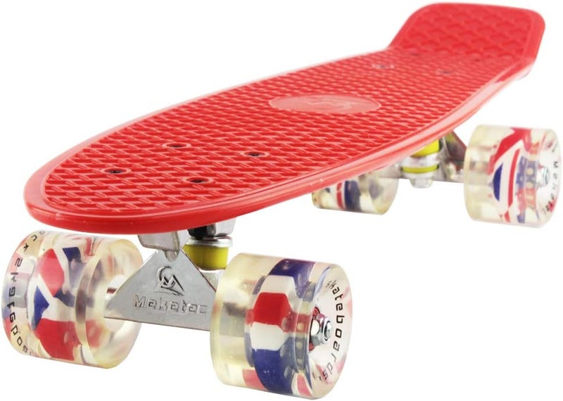 Meketec Skateboards Complete 22 Inch Mini Cruiser Retro Skateboard for Kids Boys Youths Beginners - Image 1