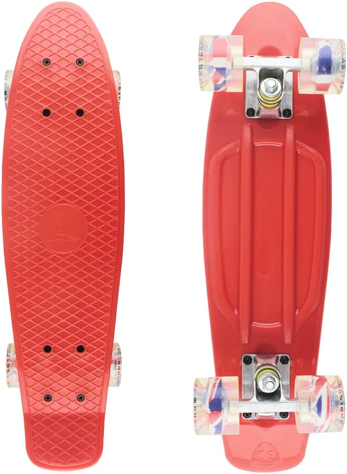 Meketec Skateboards Complete 22 Inch Mini Cruiser Retro Skateboard for Kids Boys Youths Beginners - Image 2