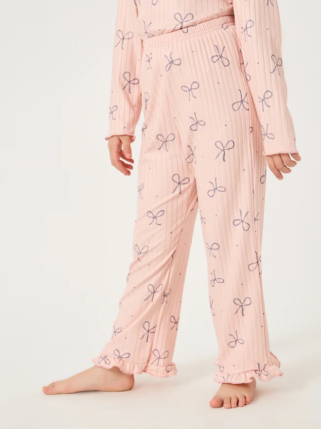 Styli Styli Printed Round Neck T-Shirt and Pyjama Set