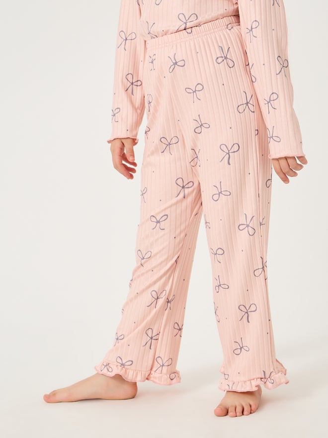 Styli Printed Round Neck T-Shirt and Pyjama Set - Image 5