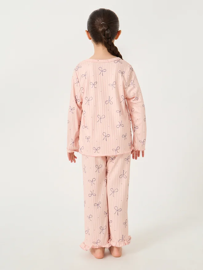 Styli Styli Printed Round Neck T-Shirt and Pyjama Set