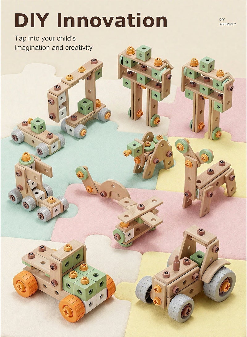 Toy Educational Learning Kids Building Blocks Set, 158pcs STEM DIY Construction Playset for Boys Girls - Image 2