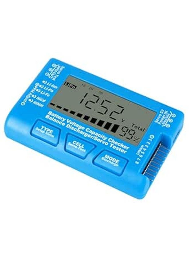 LCD Battery Tester with Backlight for Li ion Li po Nimh Compact Portable Capacity Checker - Image 1