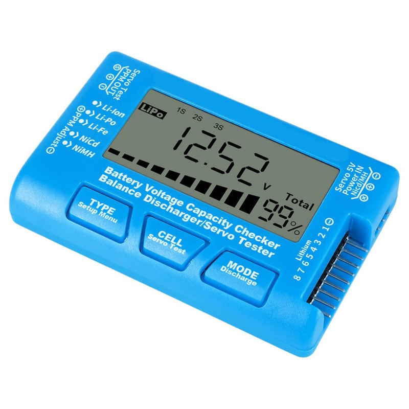 LCD Battery Tester with Backlight for Li ion Li po Nimh Compact Portable Capacity Checker - Image 2
