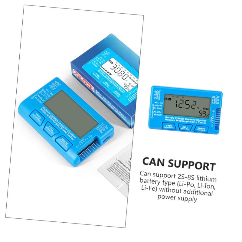 LCD Battery Tester with Backlight for Li ion Li po Nimh Compact Portable Capacity Checker - Image 4