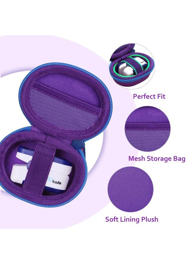 XANAD Pulse Oximeter Case for Zacurate, Innovo, Vibeat, iHealth, Santamedical, Children Fingertip Pulse Oximeter Blood Oxygen Saturation Monitor,Case Only (Purple) - Image 2