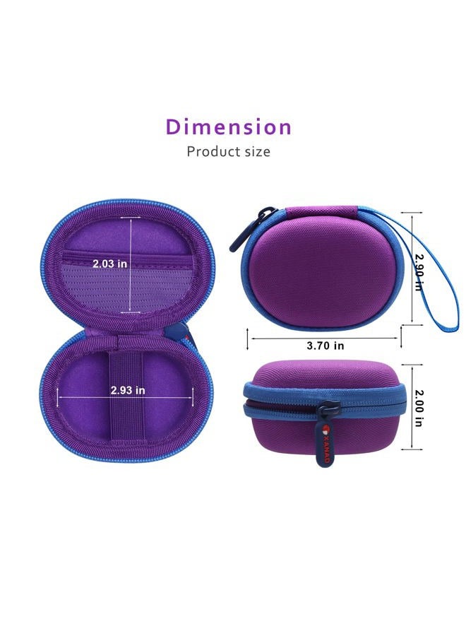 XANAD Pulse Oximeter Case for Zacurate, Innovo, Vibeat, iHealth, Santamedical, Children Fingertip Pulse Oximeter Blood Oxygen Saturation Monitor,Case Only (Purple) - Image 3