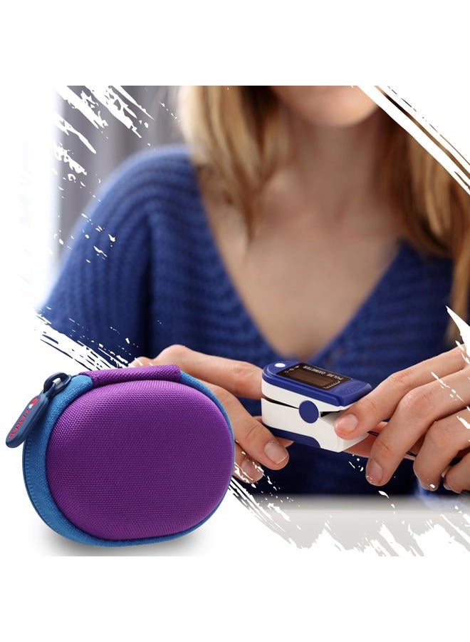 XANAD Pulse Oximeter Case for Zacurate, Innovo, Vibeat, iHealth, Santamedical, Children Fingertip Pulse Oximeter Blood Oxygen Saturation Monitor,Case Only (Purple) - Image 4