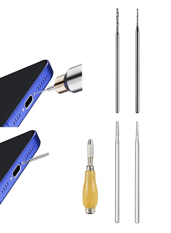 NEWBILITY Damaged Screw Removal for Cell Phone, Broken Screw Extractor Set,4 Tungsten Steel Drill Bits(2.35mm) for Removing Stripped & Damaged Screws from Cell Phone, Laptops, Electronics, DIY Repair Tool Kit - Image 1