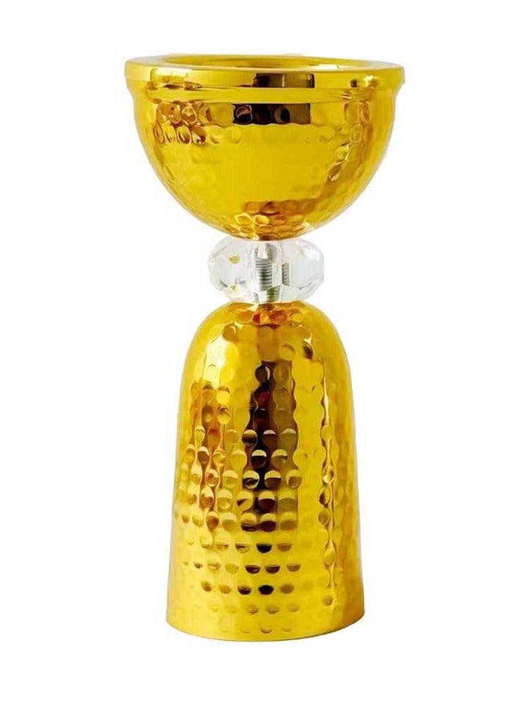 Elegant Gold Metal Bakhoor Burner Decorative Incense Holder for Home  - Image 1