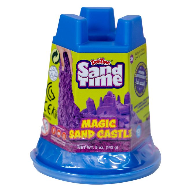 DohTime SandTime Magic Sand Castle, Soft, Moldable, Vibrant Colors, 3 Years+ - 1 Piece - Image 4