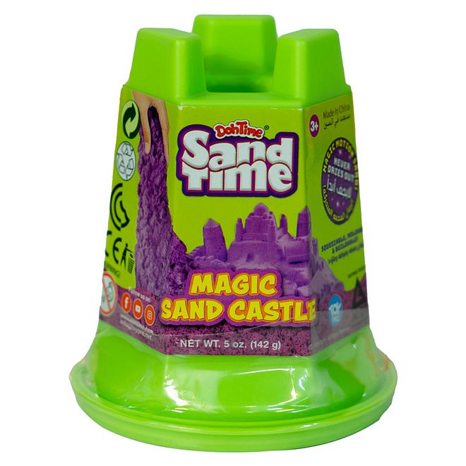 DohTime SandTime Magic Sand Castle, Soft, Moldable, Vibrant Colors, 3 Years+ - 1 Piece - Image 3