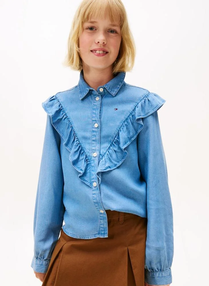 TOMMY HILFIGER Kids Camp Ruffle Top