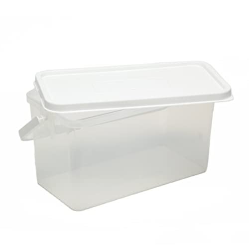 Gluman Polypropylene Pick N Carry Multipurpose Storage Box With Lid (3.3 Litre) | Dishwasher Safe | Freezer Safe | 100% Food Grade | Recyclable (White) - Image 2