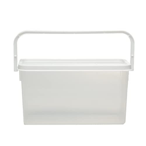 Gluman Polypropylene Pick N Carry Multipurpose Storage Box With Lid (3.3 Litre) | Dishwasher Safe | Freezer Safe | 100% Food Grade | Recyclable (White) - Image 3