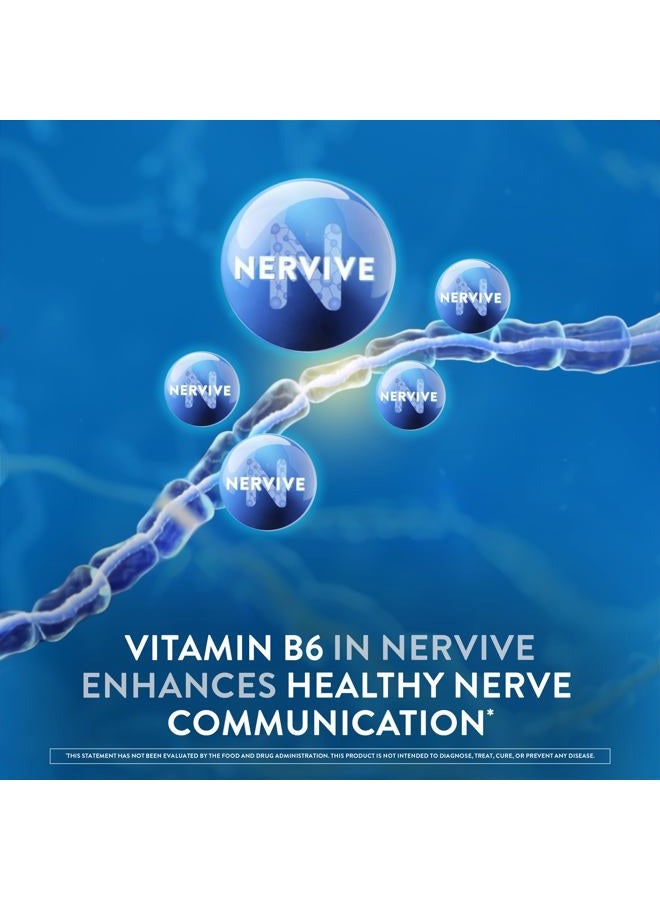 Nervive Nerve Health, with Alpha Lipoic Acid, to Fortify Nerve Health and Support Healthy Nerve Function in Fingers, Hands, Toes, & Feet*, ALA, Vitamins B12, B6, & B1, 60 Daily Tablets - Image 5