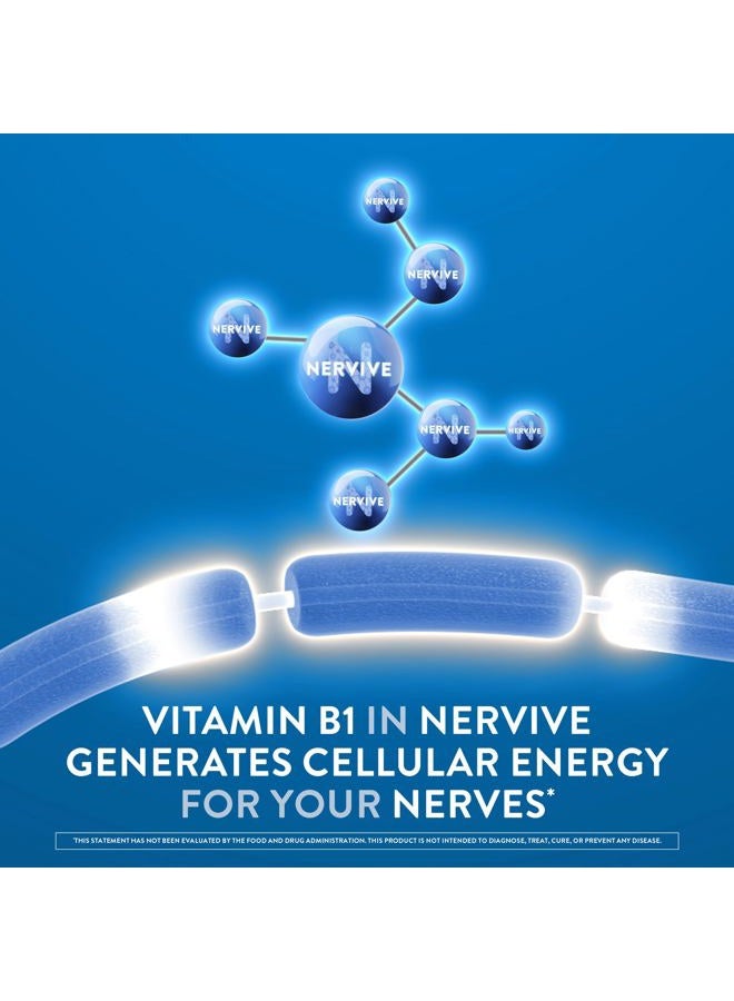 Nervive Nerve Health, with Alpha Lipoic Acid, to Fortify Nerve Health and Support Healthy Nerve Function in Fingers, Hands, Toes, & Feet*, ALA, Vitamins B12, B6, & B1, 60 Daily Tablets - Image 4