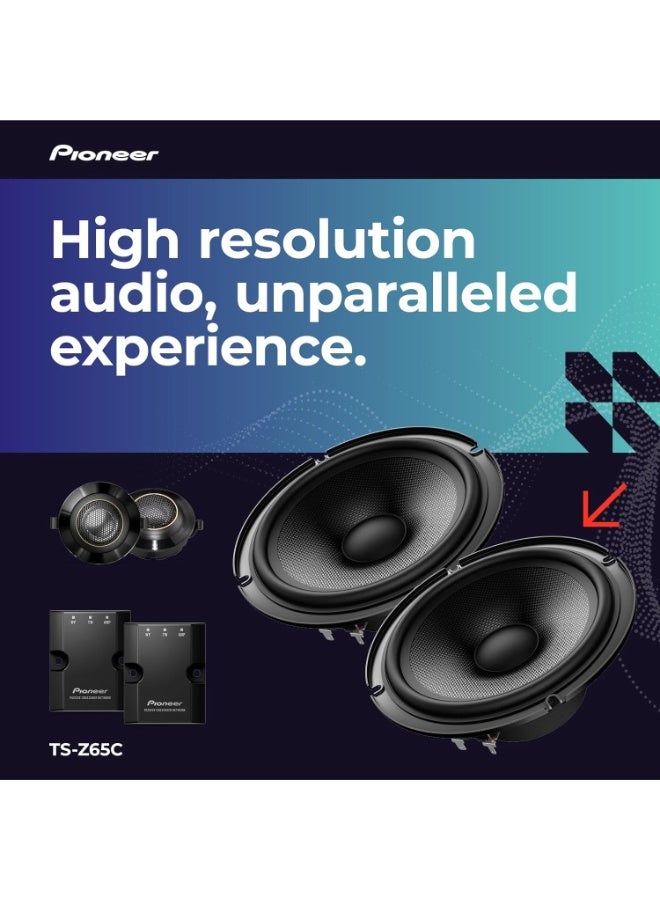 بايونير نظام مكبرات صوت TS-Z65C ثنائي الاتجاه، بقوة 330 واط، بطول 17 سم - Image 2