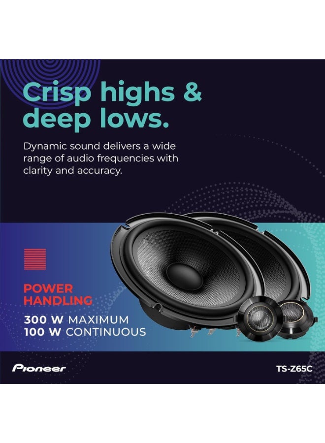 بايونير نظام مكبرات صوت TS-Z65C ثنائي الاتجاه، بقوة 330 واط، بطول 17 سم - Image 4