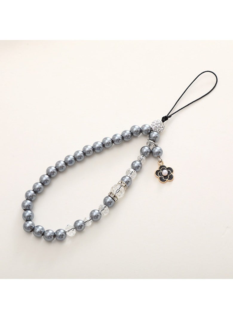 Generic Mobile Phone Chain - Small Flower Pendant Mobile Phone Lanyard - Beaded Charm - Mobile Phone Camera Wallet MP3 MP4 iPod PSP Keychain for Women Wristband 