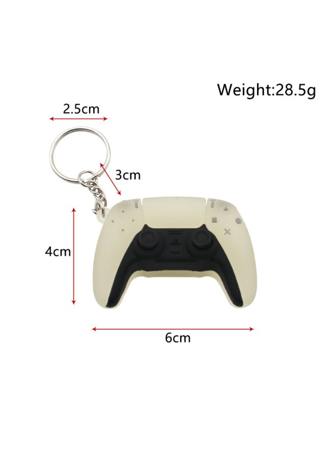 Generic - Fashion Ps5 Simulation Drop Glue Console Game Handle KeyChain Boys Pendant llaveros Simple Tide Play Hanging Ornaments Gifts-Color:01-Ships From:CHINA - Image 1
