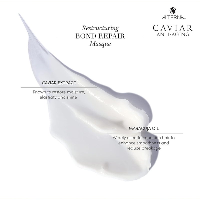 Alterna Caviar Anti-Aging Restructuring Bond Repair Masque, 5.7 Ounce | Strengthens & Protects Damaged Hair , 5.68 Fl Oz (Pack of 1) - Image 4