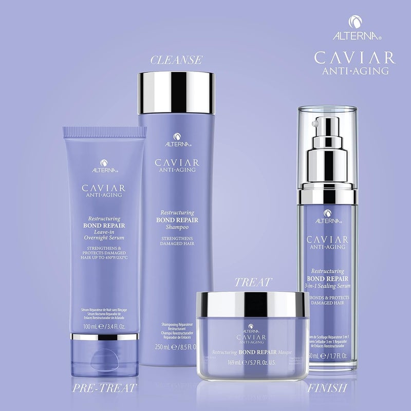 Alterna Caviar Anti-Aging Restructuring Bond Repair Masque, 5.7 Ounce | Strengthens & Protects Damaged Hair , 5.68 Fl Oz (Pack of 1) - Image 2