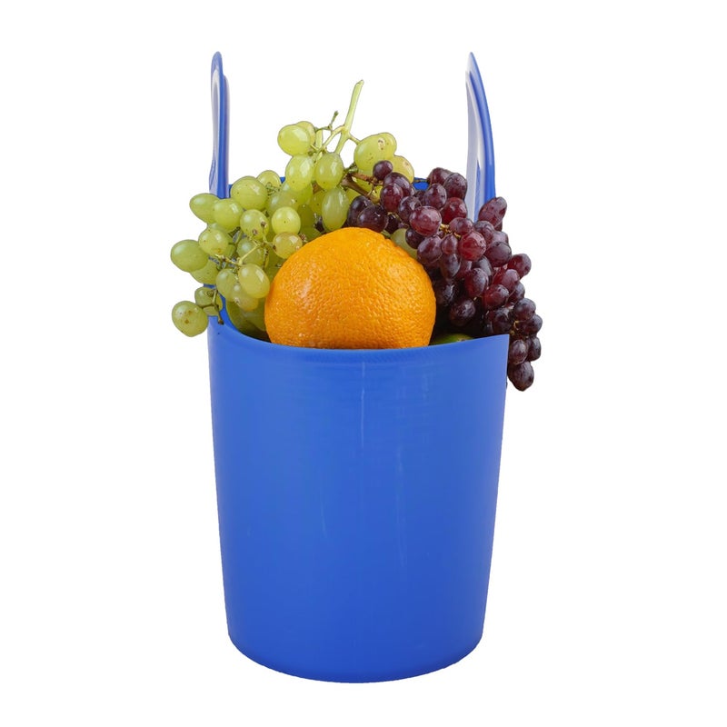 SGNS Rectangular Sturdy Multipurpose Use Basket - Top Handle Plastic Basket For Shopping, Storage Plastic Lunch Bag For Kids (Purple) - Image 4
