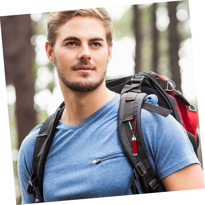 Jojofuny 12PCS Mini Aluminum Alloy Keychain Flashlight Torch with Climbing Hook for Outdoor Camping Home Use - Image 5