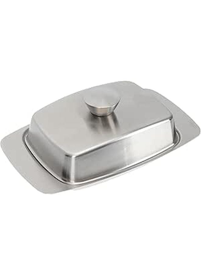 Stainless Steel Butter Box With Lid Container For Bread Dessert Kitchen Tableware - Image 1