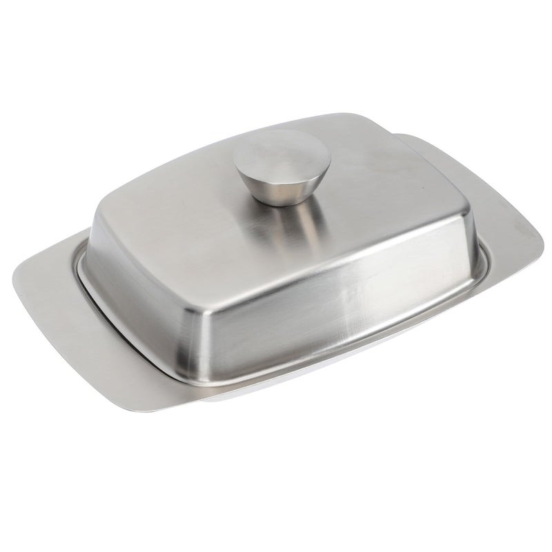 Stainless Steel Butter Box With Lid Container For Bread Dessert Kitchen Tableware - Image 2