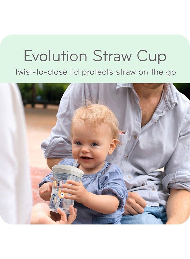 NUK Evolution Straw Cup (Purple Cat & Dog) - Image 4